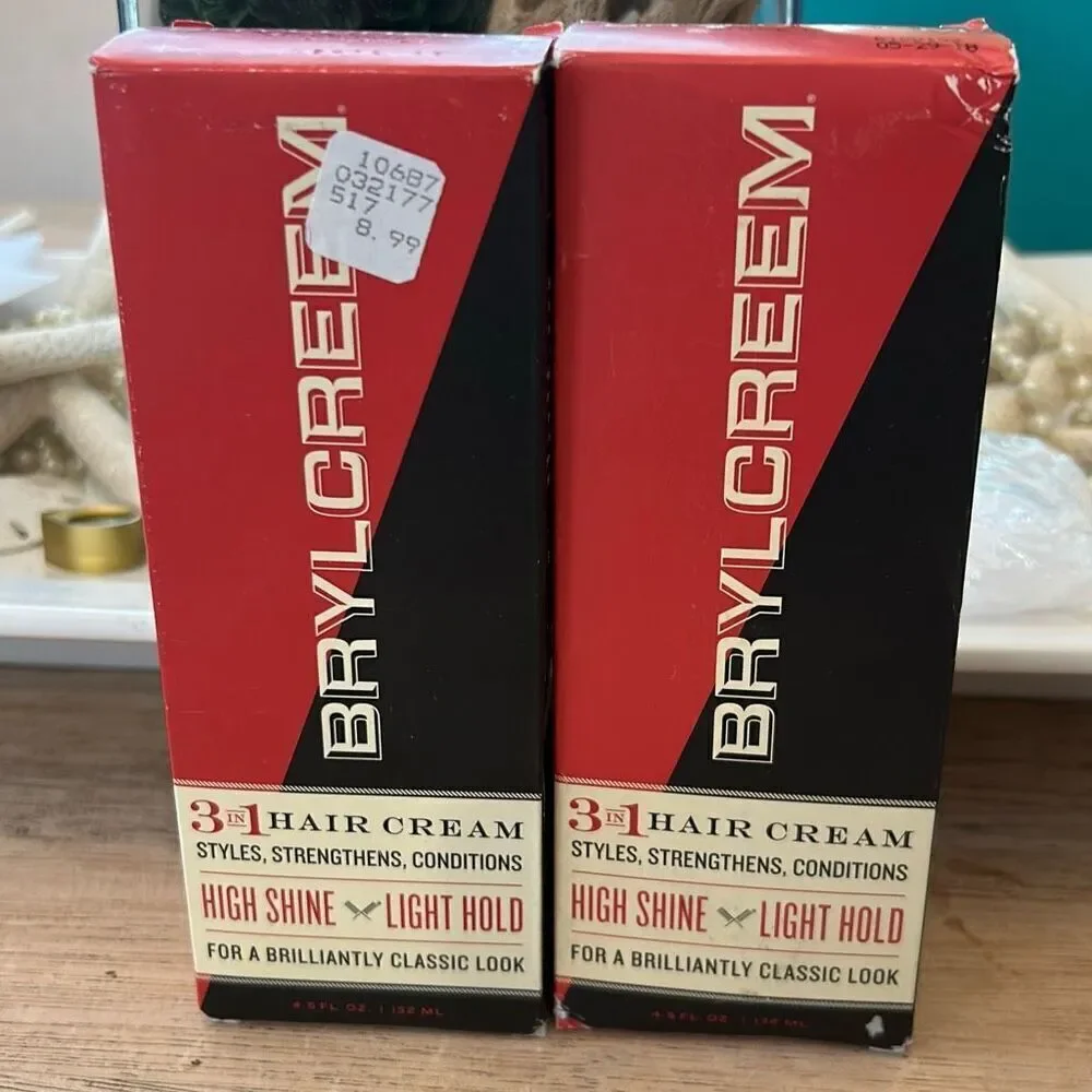 2 Brylcreem three in one hair cream high shine light hold classic